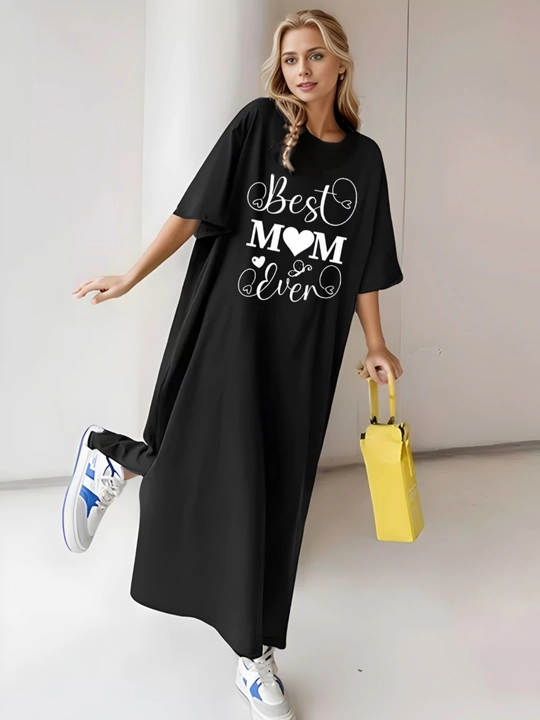 Платье, фасон свободного BOHO стиля, соответствующий размерам L, XL, XXL, XXXL - 