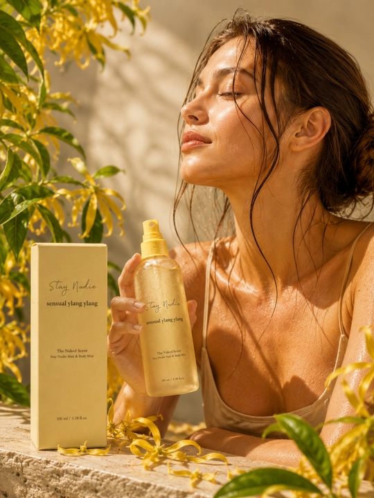 Stay Nudie Hair Body Mist - tana va sochlar uchun ilang-ilang iforli mist - 