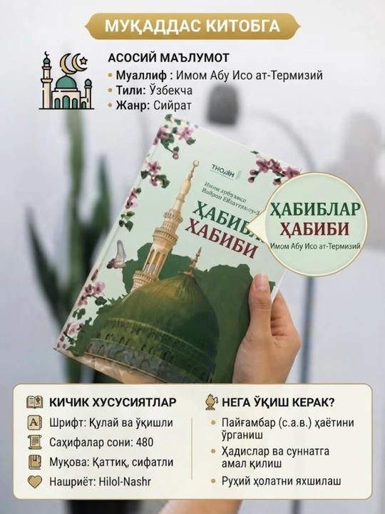 Книга Хабиблар Хабиби, исламские религиозные книги, Имам Термизи - 