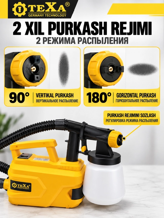 COOFIX elektr bo‘yoq purkagich, bo‘yoq purkagich, elektr kraskopult, kraskopult