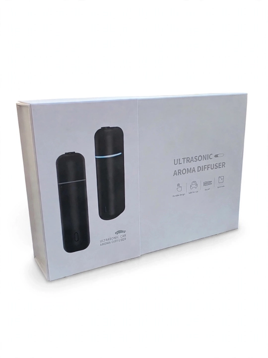 Avtomobil va uy uchun ultratovushli aromadiffuzor + 6 ta premium hid 5ml, Type-C, simsiz