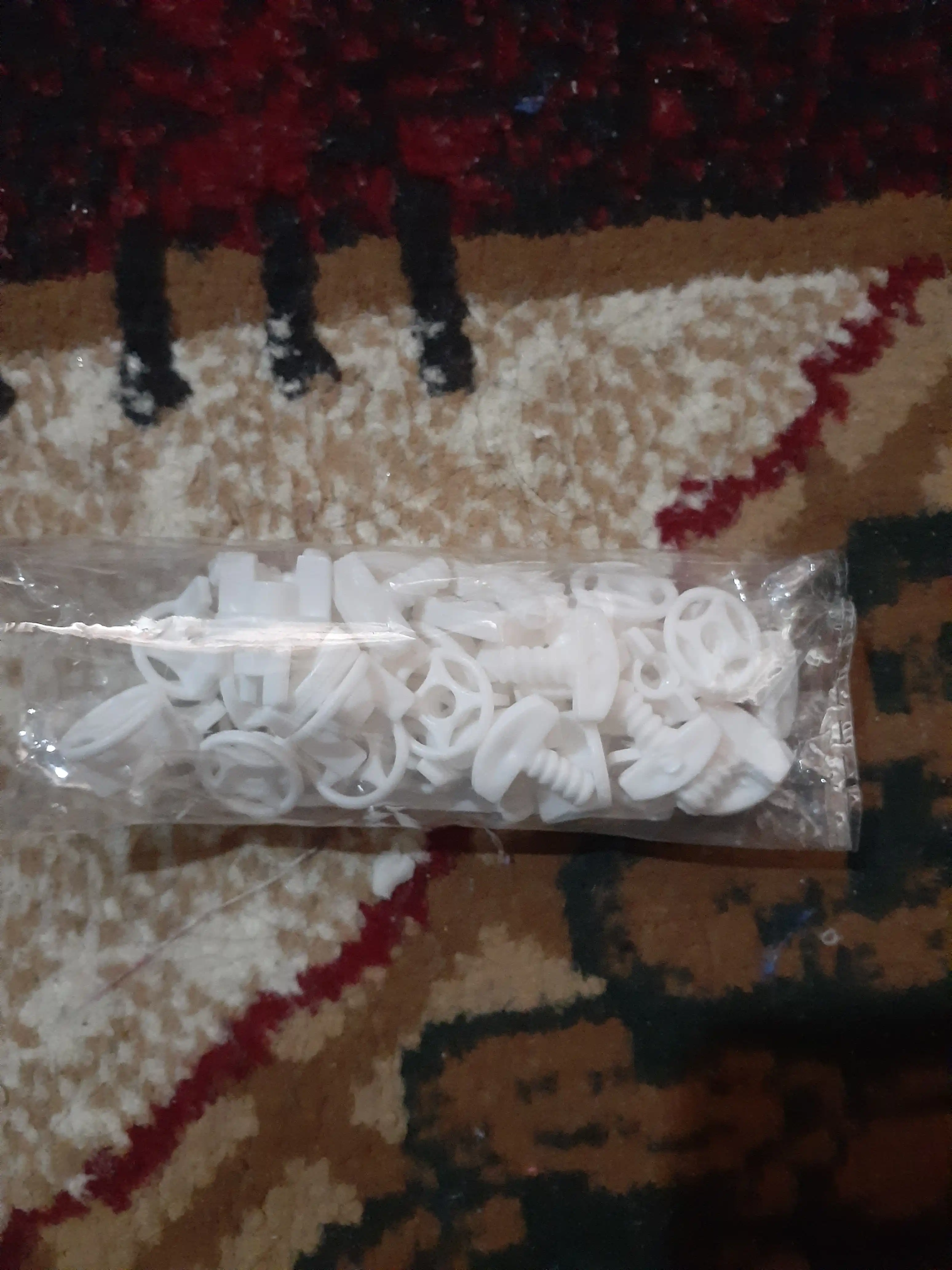 Стоп для карнизов и штор, винтовой, 30 и 50 штук