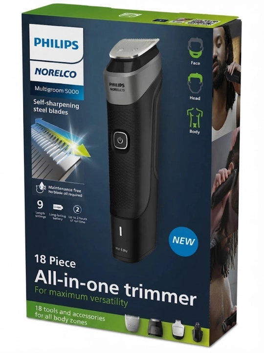 Philips MG5900/49 Multigroom Series 5000 trimmeri, 18 ta 1 da, yuz, bosh va tana uchun - 