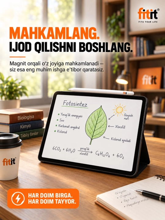 IPad uchun simsiz stilus-ruchkaUSB-C quvatlash moslamasi,magnit mahkamlagich va aniq yozuv