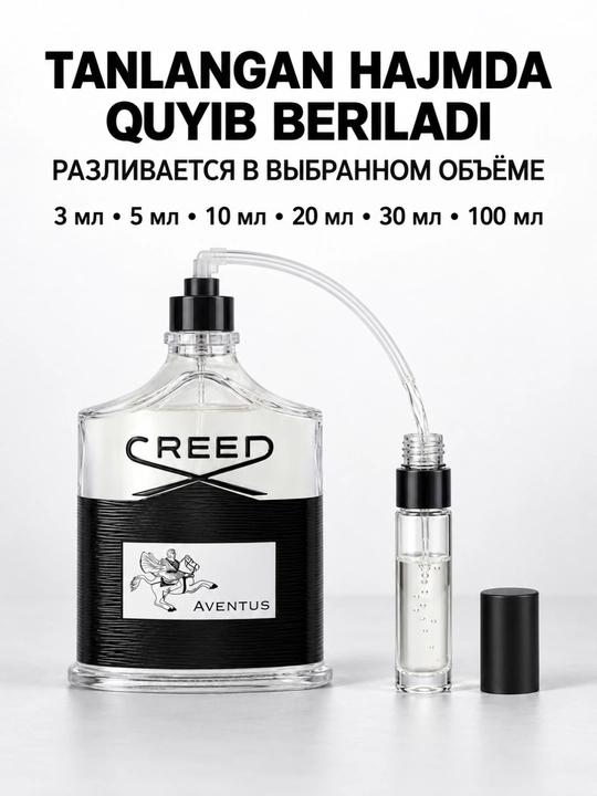 Creed Aventus N°213 erkaklar atiri, mevali, sitrusli va yog‘ochsimon Eau de Parfum parfum!