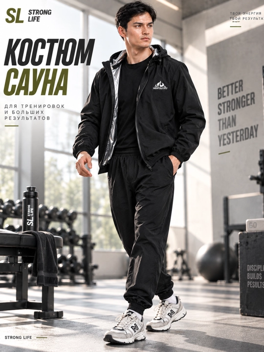 Ozish uchune  sauna kostyumi, sauna effektli sport kiyimi