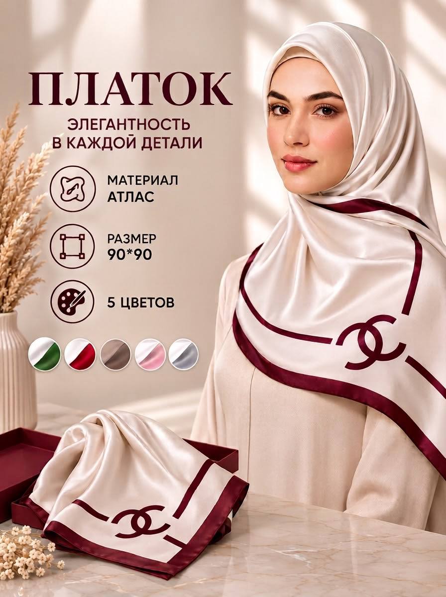 Ayollar ro'moli, hijob, 90*90 - 