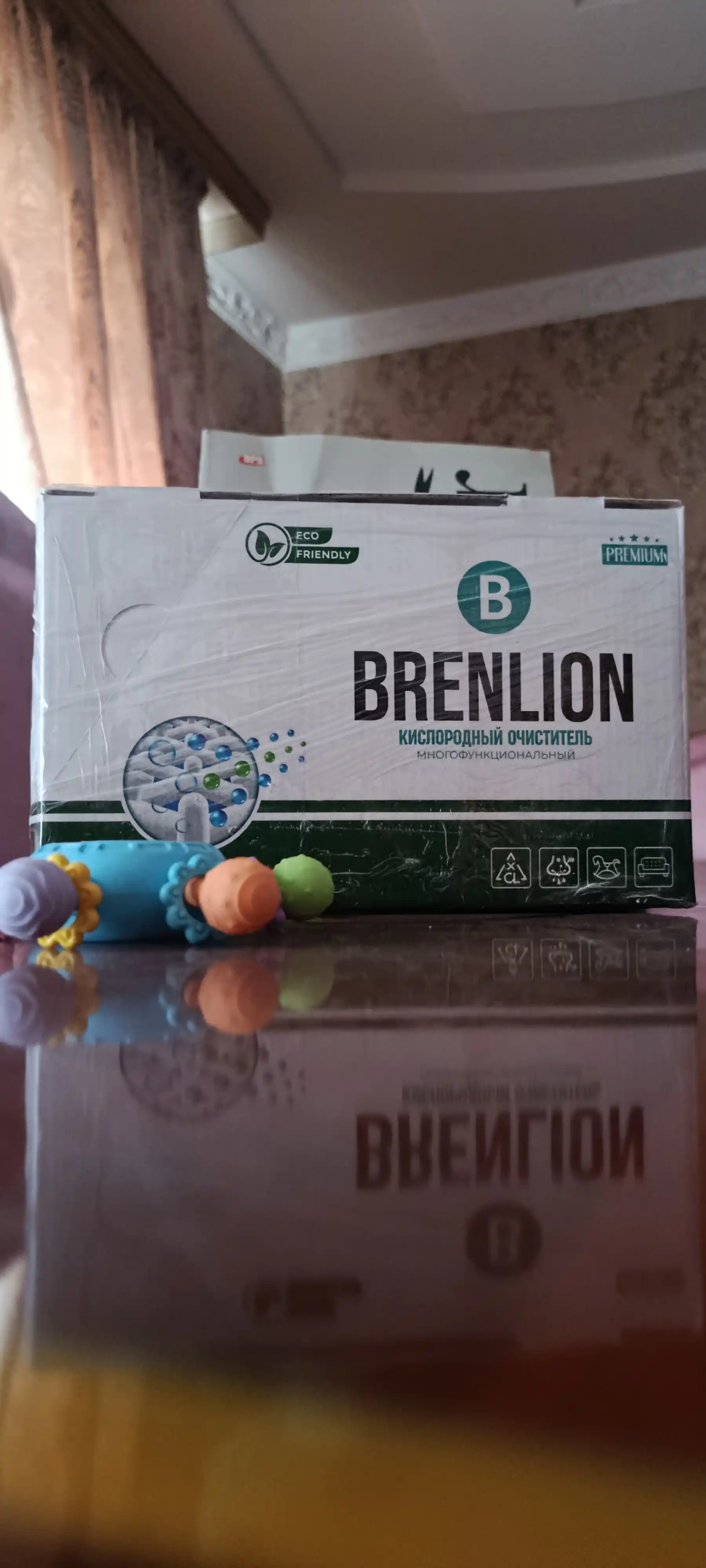 Кислородный очиститель пятновыводитель Brenlion 60г х 15 шт, отбеливатель порошок