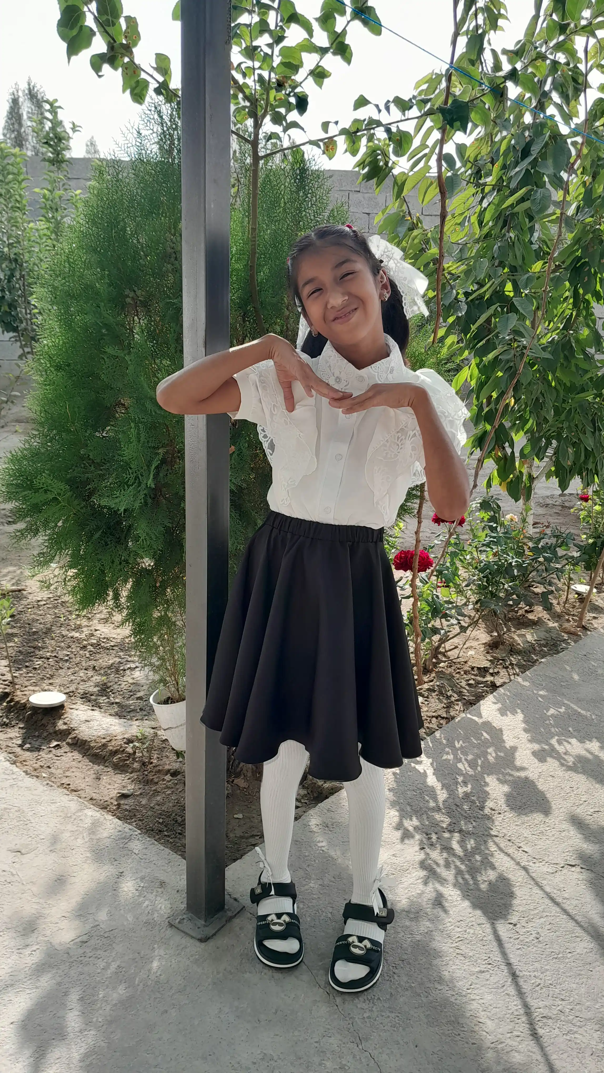 Maktab uchun qora yubka, 7-12 yoshli qizlar uchun yubka