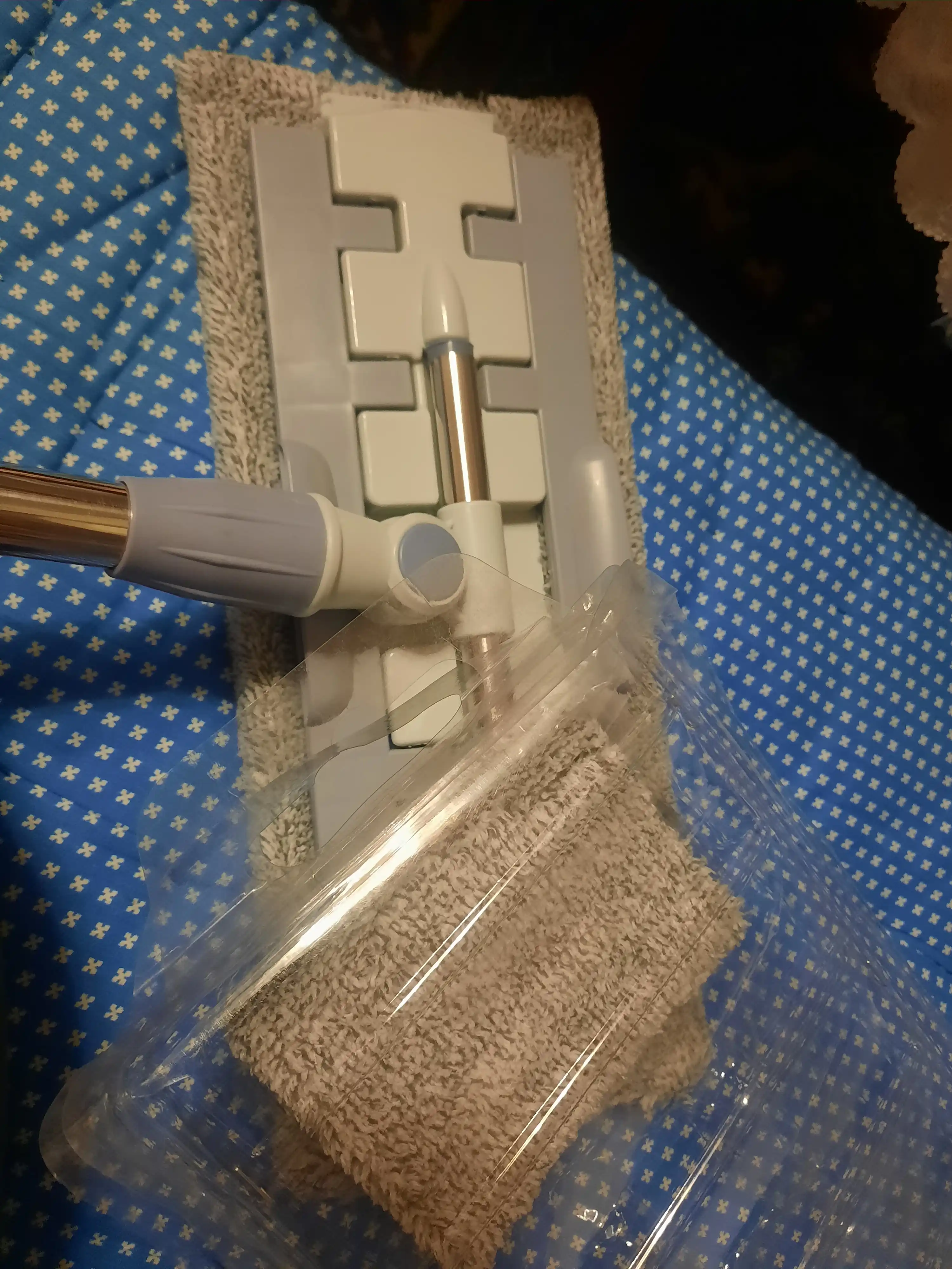 Pol, devor, shift, kafellarni yuvish uchun universal shvabra, 360 burchakli, mikrofibrali