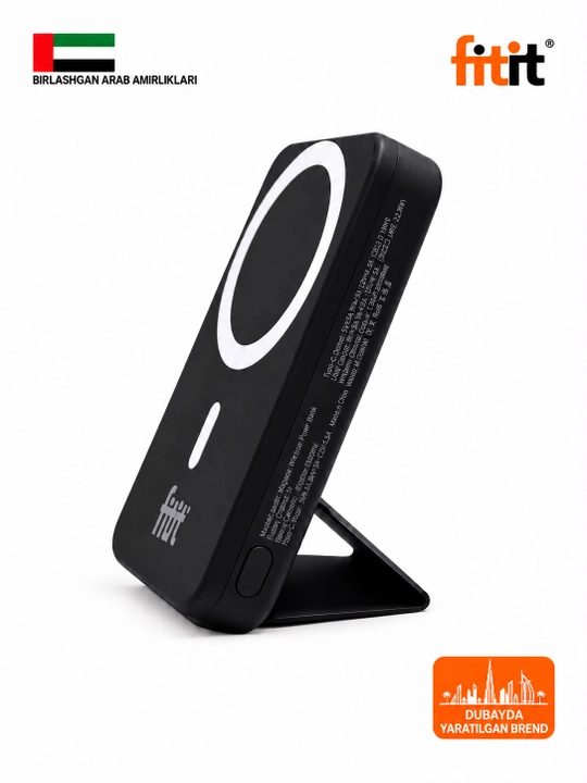 Быстро заряжаемый MagSafe Power, 10000мАч, 20 Вт, iPhone,12,13,14,15,16,17,Samsung - FITIT