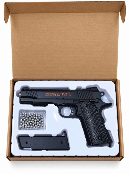 Glock AirSoft quroli, bolalar uchun metall to'pponcha, pnevmatik