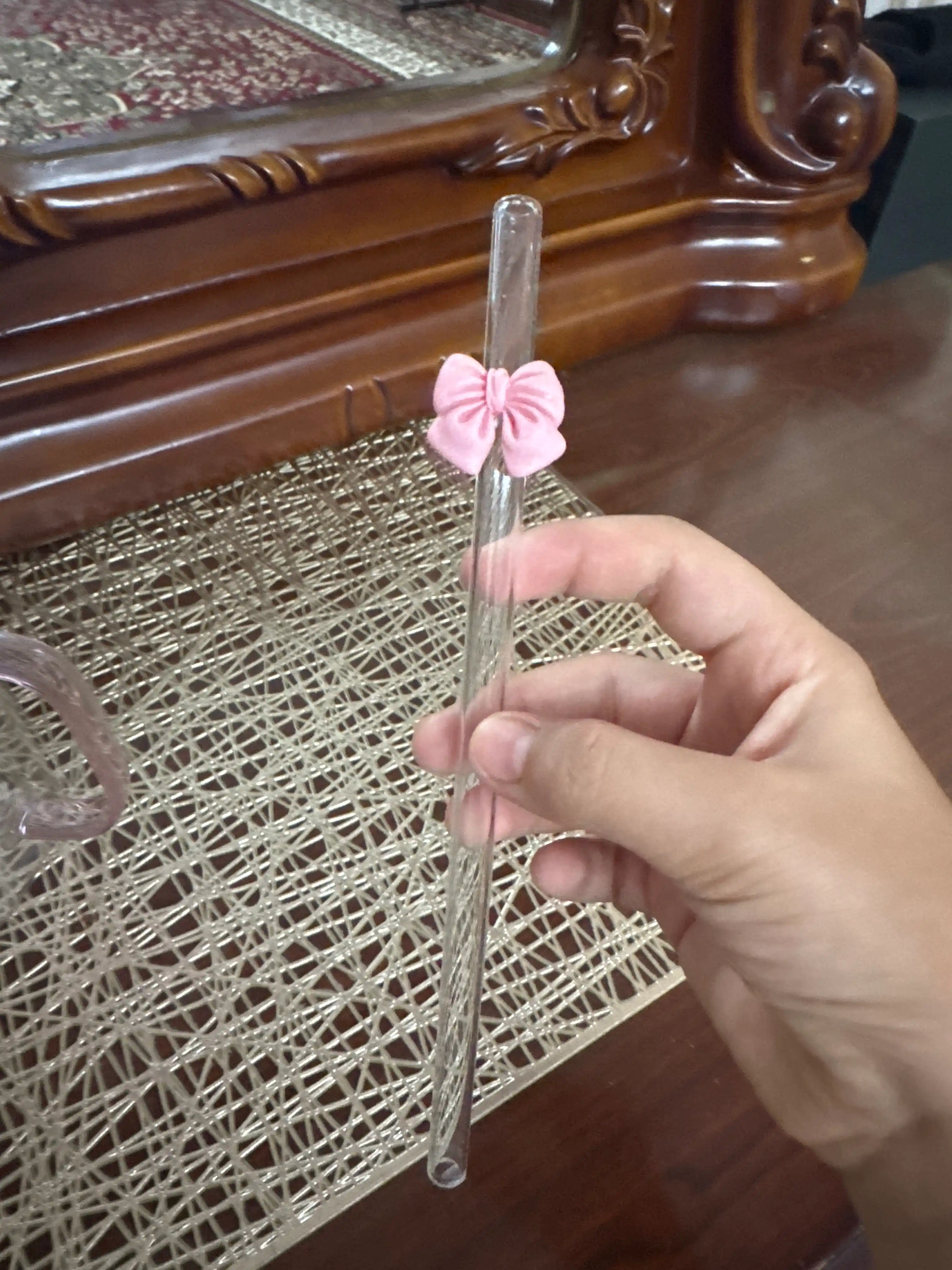 Trubochkali stakan, bantikli stakan, shisha stakan tubochka bilan, Buterfly 400, 500 ml