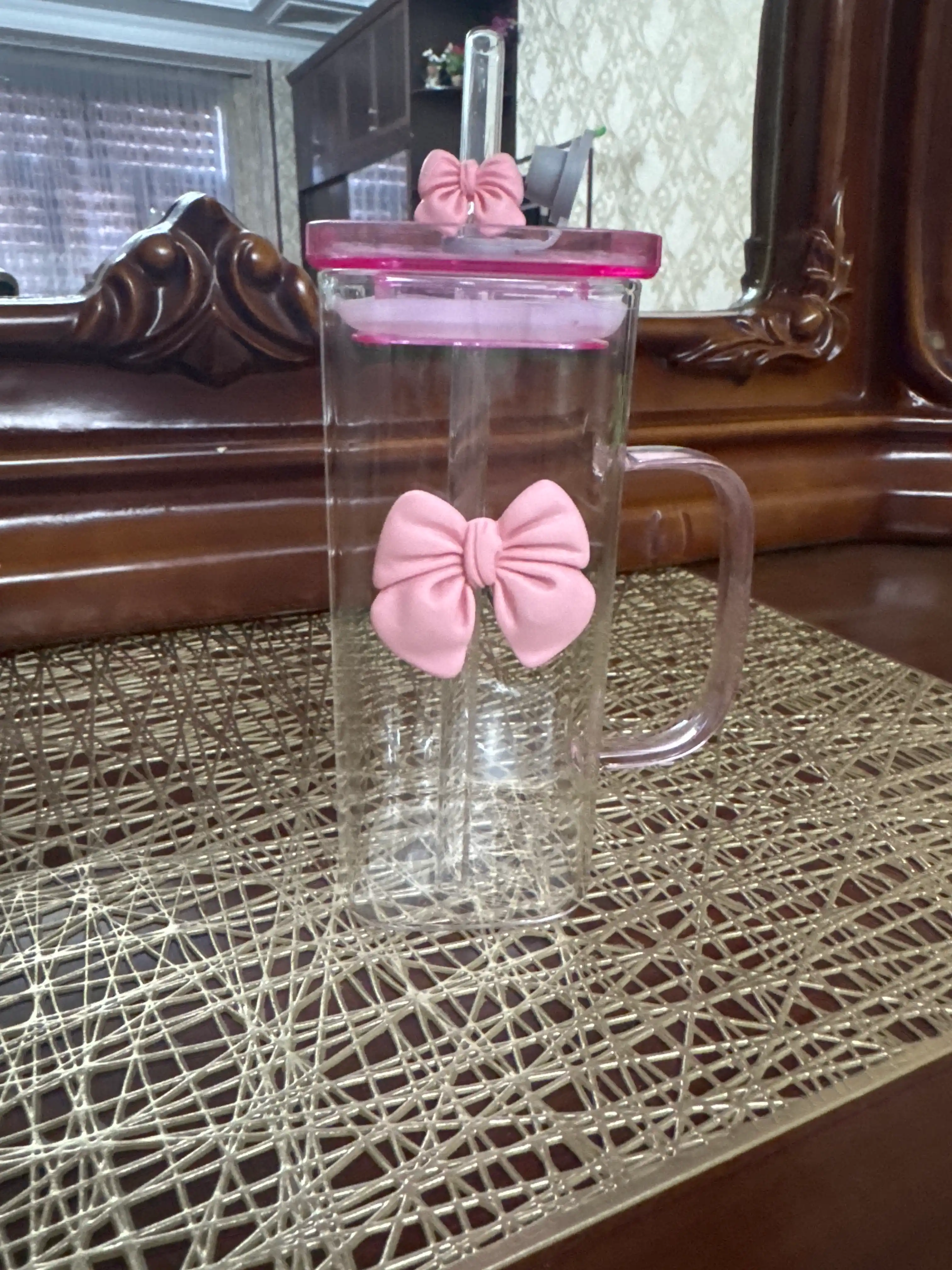 Trubochkali stakan, bantikli stakan, shisha stakan tubochka bilan, Buterfly 400, 500 ml