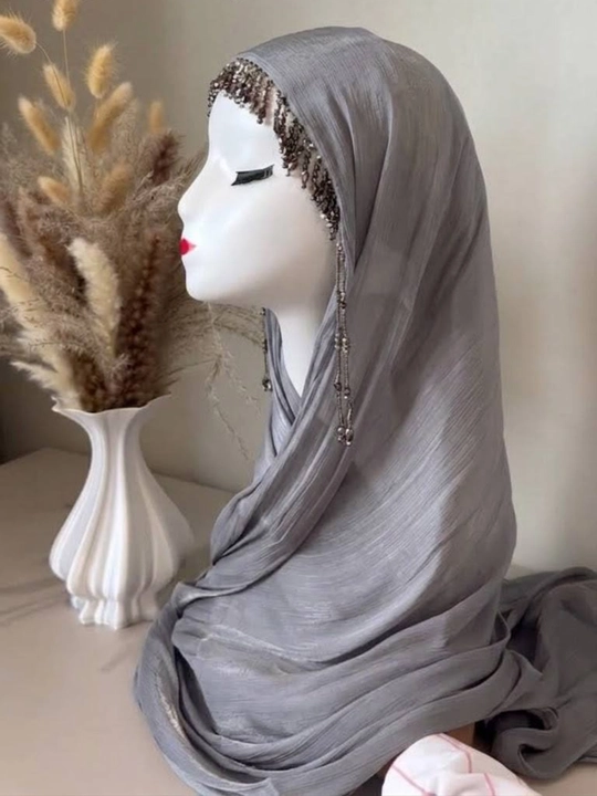 Organza sharf, ayol va qizlar uchun, ro'mol, hijob, 175 x 75 sm