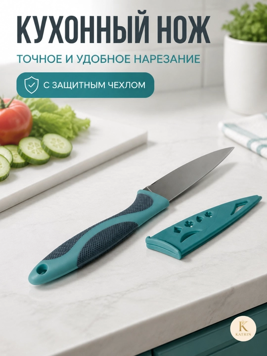 Кухонный нож для овощей, фруктов и хлеба, нержавеющая сталь, 25 или 33 см - 