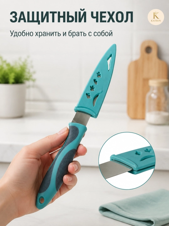 Кухонный нож для овощей, фруктов и хлеба, нержавеющая сталь, 25 или 33 см