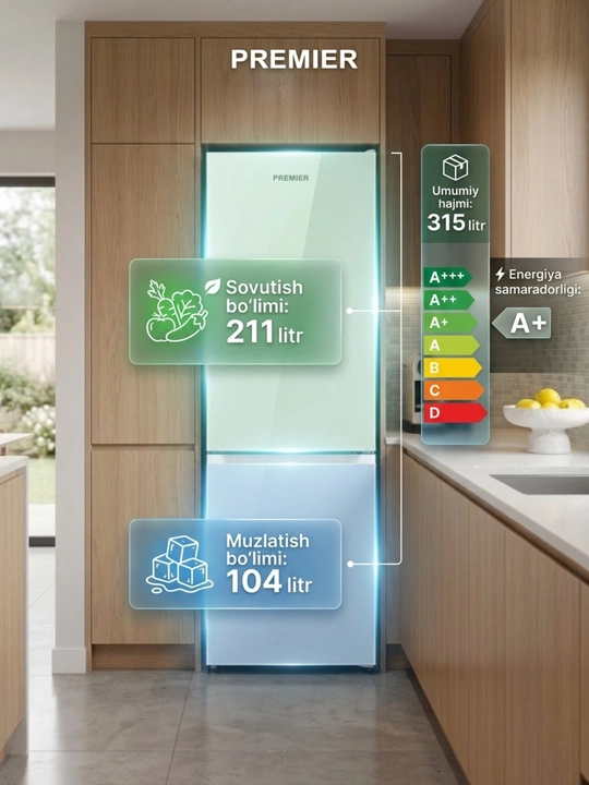 Sovutgich Premier PRM - 315BFDF SMART FROST 315L - 