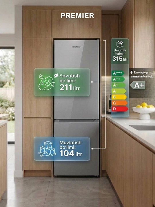 Sovutgich Premier PRM - 315BFDF SMART FROST 315L - 