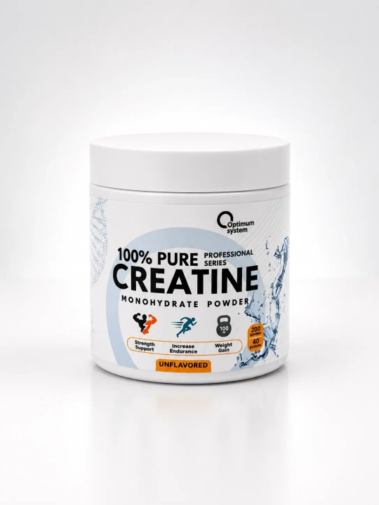 Optimum system Creatine monohydrate 200g, креатин моногидрат 40 порций