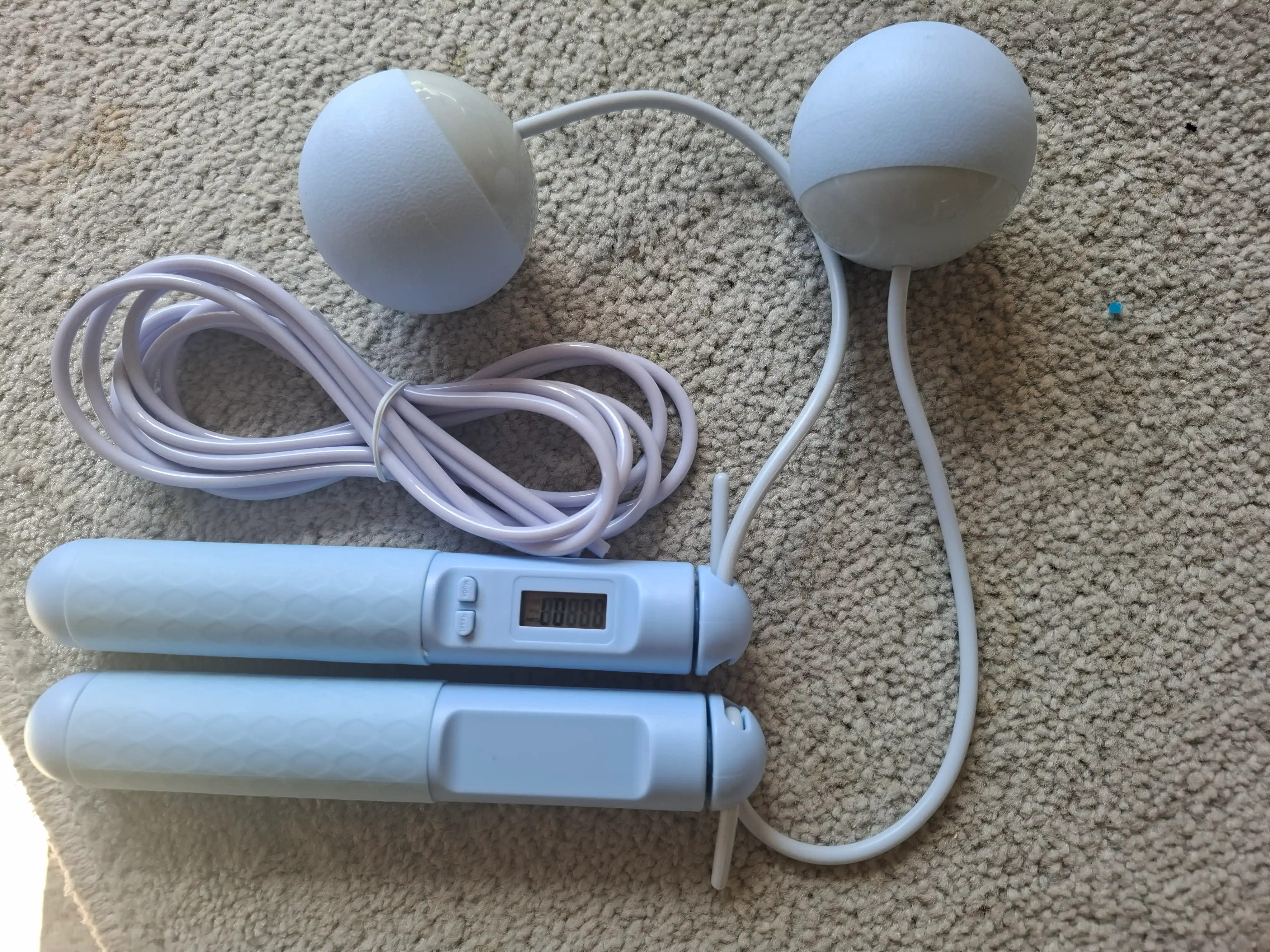 Sakrash arqoni aqlli simsiz, elektron sakrash hisoblagichi, LCD displey, kabel to'plamda