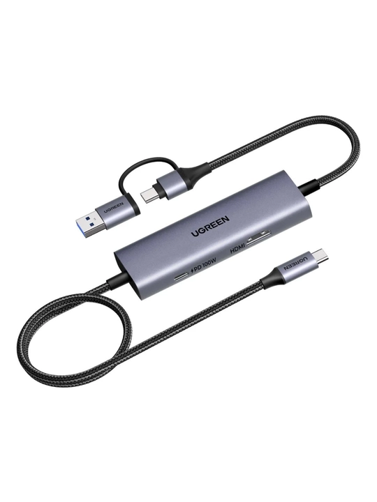 UGREEN Карта Видеозахвата 2К30Гц/1080p60Гц PD100Вт 4К30Гц HDMI CM725 65856