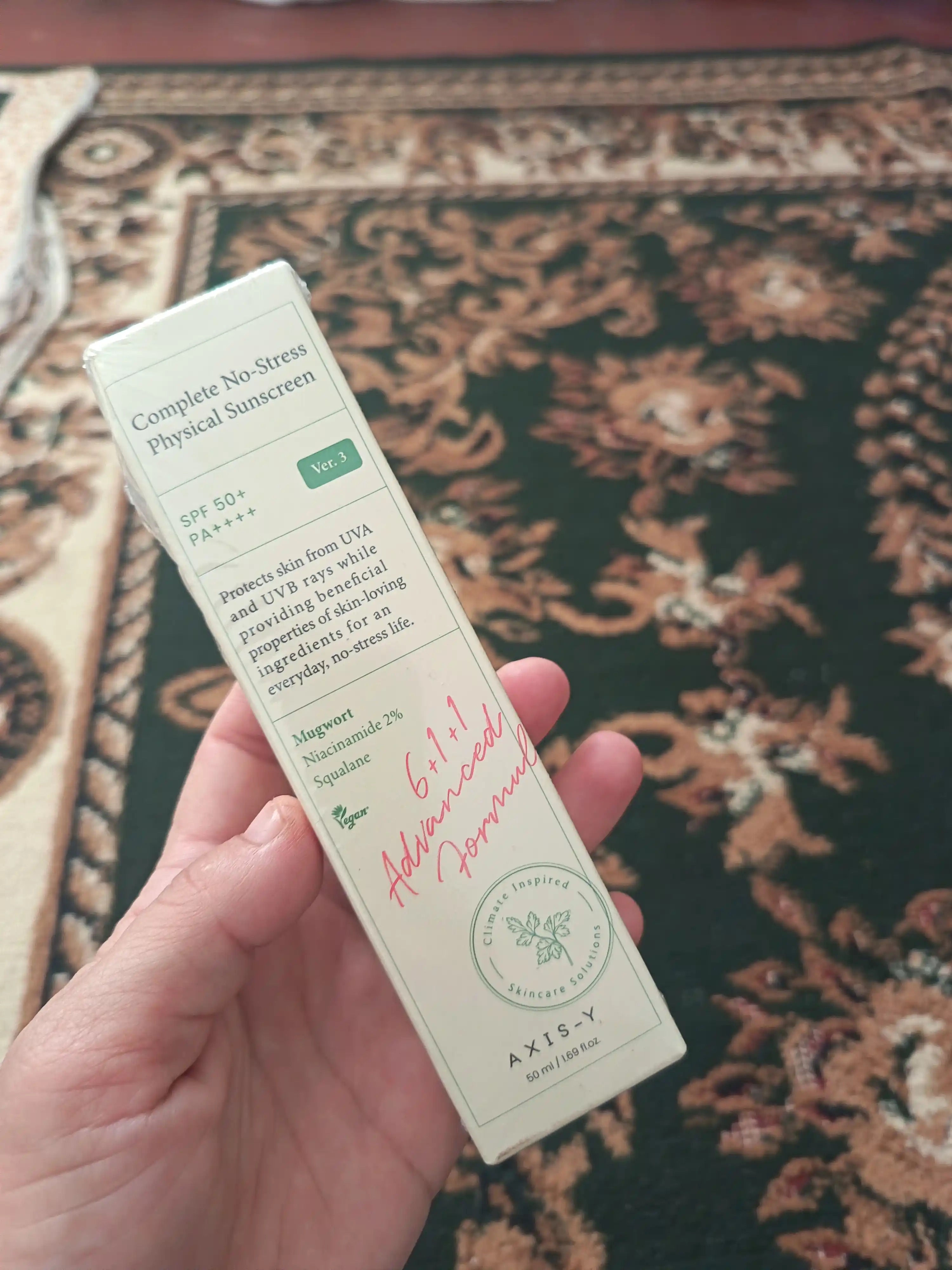 Quyoshdan himoya kremi AXIS-Y Complete No-Stress Physical Sunscreen SPF50+ PA++++, 50 ml