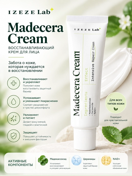 Yuz kremi-regeneratsiya, namlaydi, to‘siqlarni tiklaydi, pigmentatsiyani oqartiradi, 50 ml - 