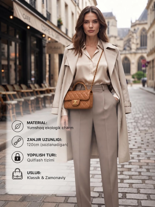 Сумка-кроссбоди для женщин в стиле CHANEL, подходящая для ежедневного использования