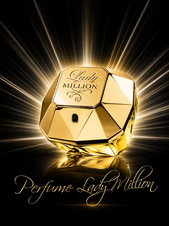 Paco Rabanne Lady Million ayollar atiri, gulli-mevali Eau de Parfum, mini parfyum, dekant