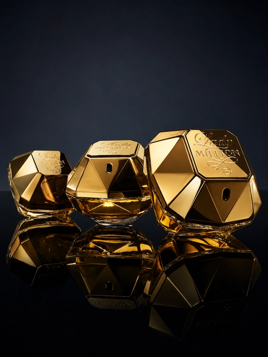 Paco Rabanne Lady Million ayollar atiri, gulli-mevali Eau de Parfum, mini parfyum, dekant