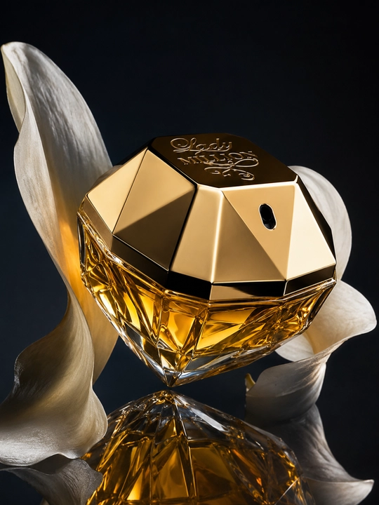 Paco Rabanne Lady Million ayollar atiri, gulli-mevali Eau de Parfum, mini parfyum, dekant