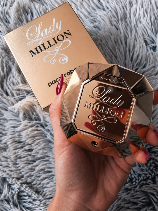 Paco Rabanne Lady Million ayollar atiri, gulli-mevali Eau de Parfum, mini parfyum, dekant