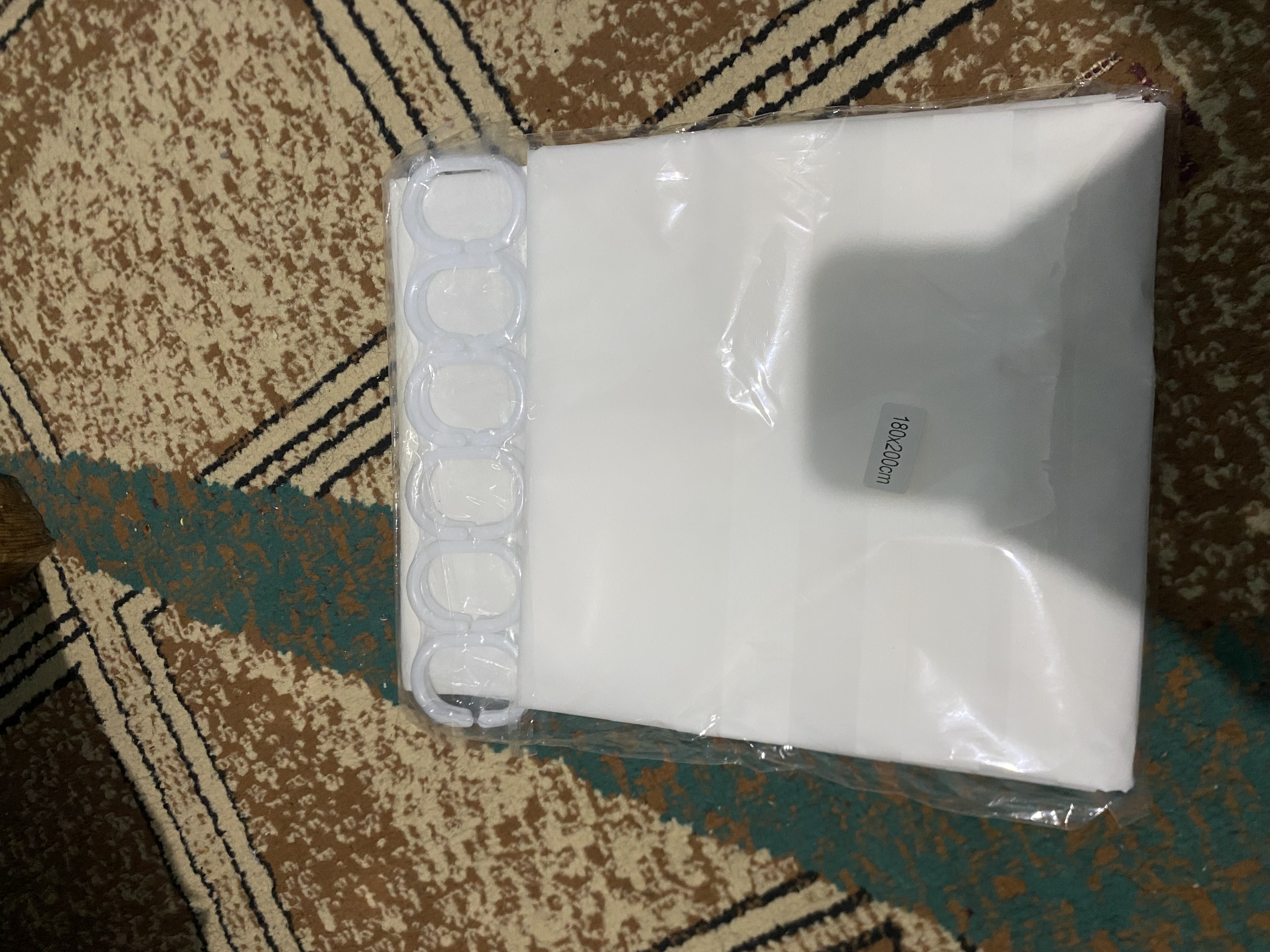 Vannaxona uchun 180x200 o‘lchamli suv o‘tkazmaydigan parda