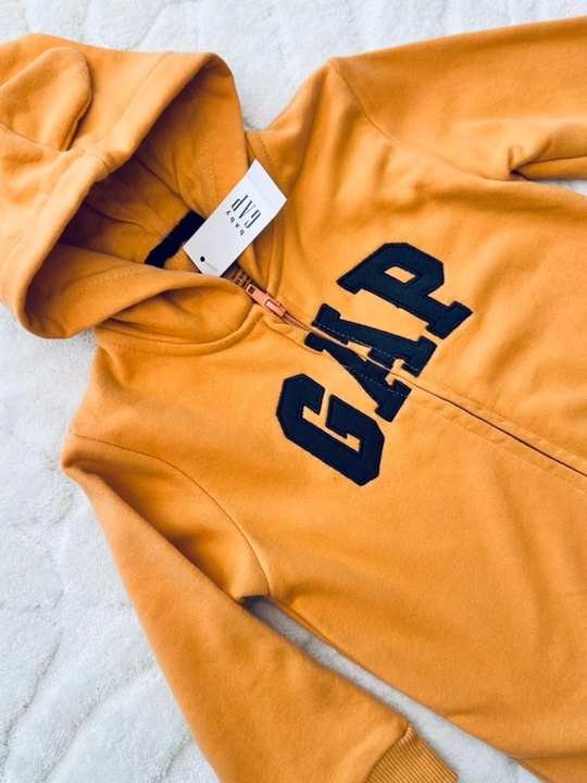 Детский теплый комбинезон GAP с капюшоном на молнии, утепленный ромпер для малышей