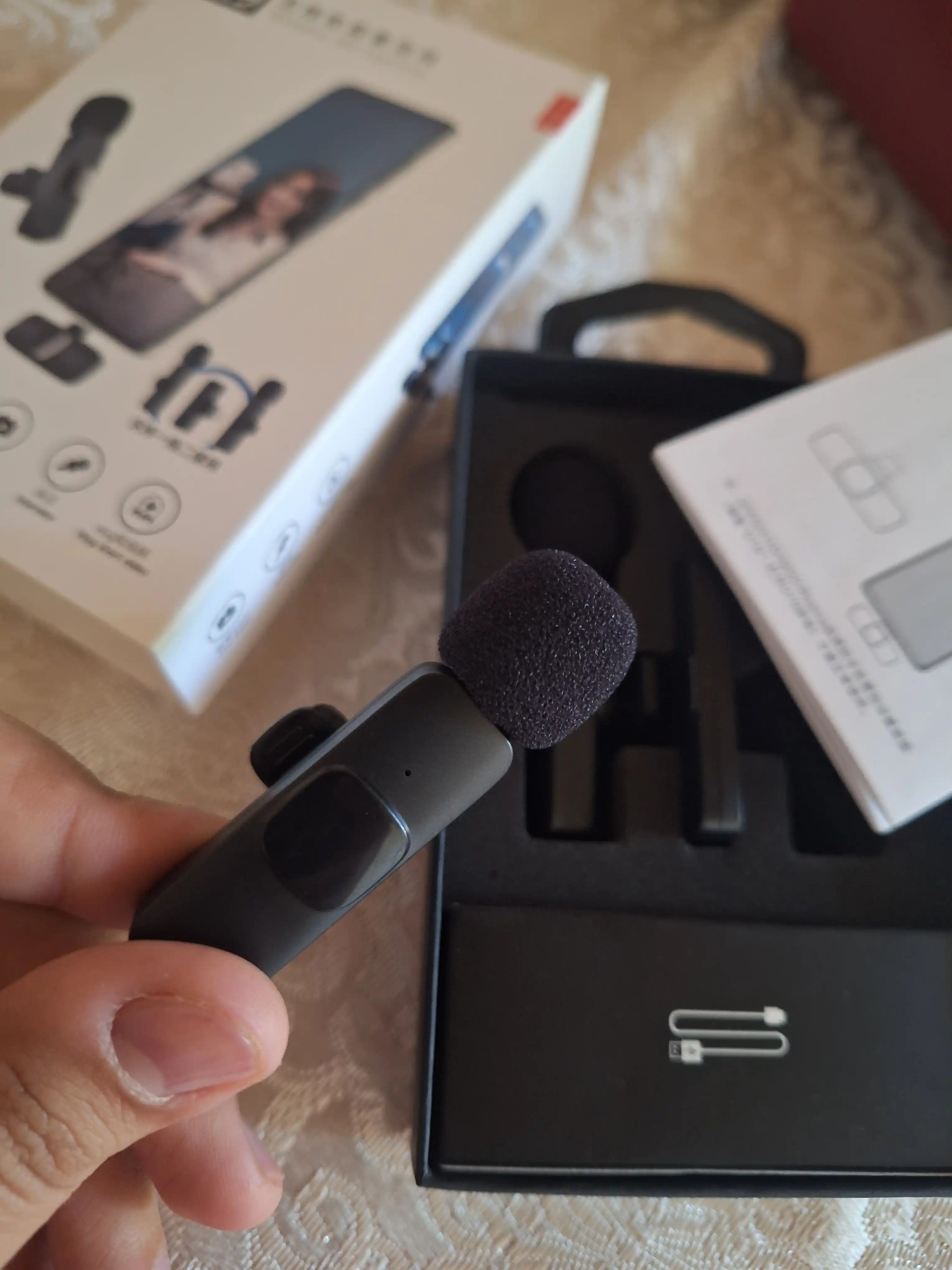K9 simsiz mikrofon 2 ta mikrofonli to‘plam, Type-C va Iphone, Shovqinni kamaytirish