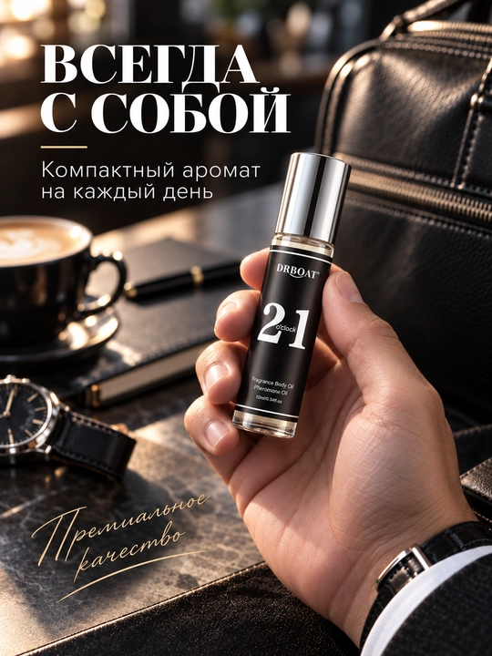 Bergamot, olma va vanil iforli uniseks moyli atir, 10 ml