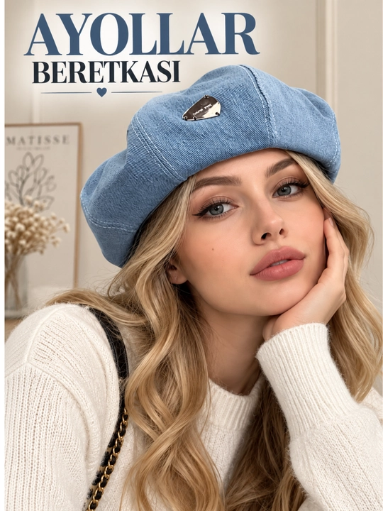 Ayollar beretkasi, kuzgi beretka, qizlar uchun beretka, kuzgi shapka, ayollar bosh kiyimi, - 
