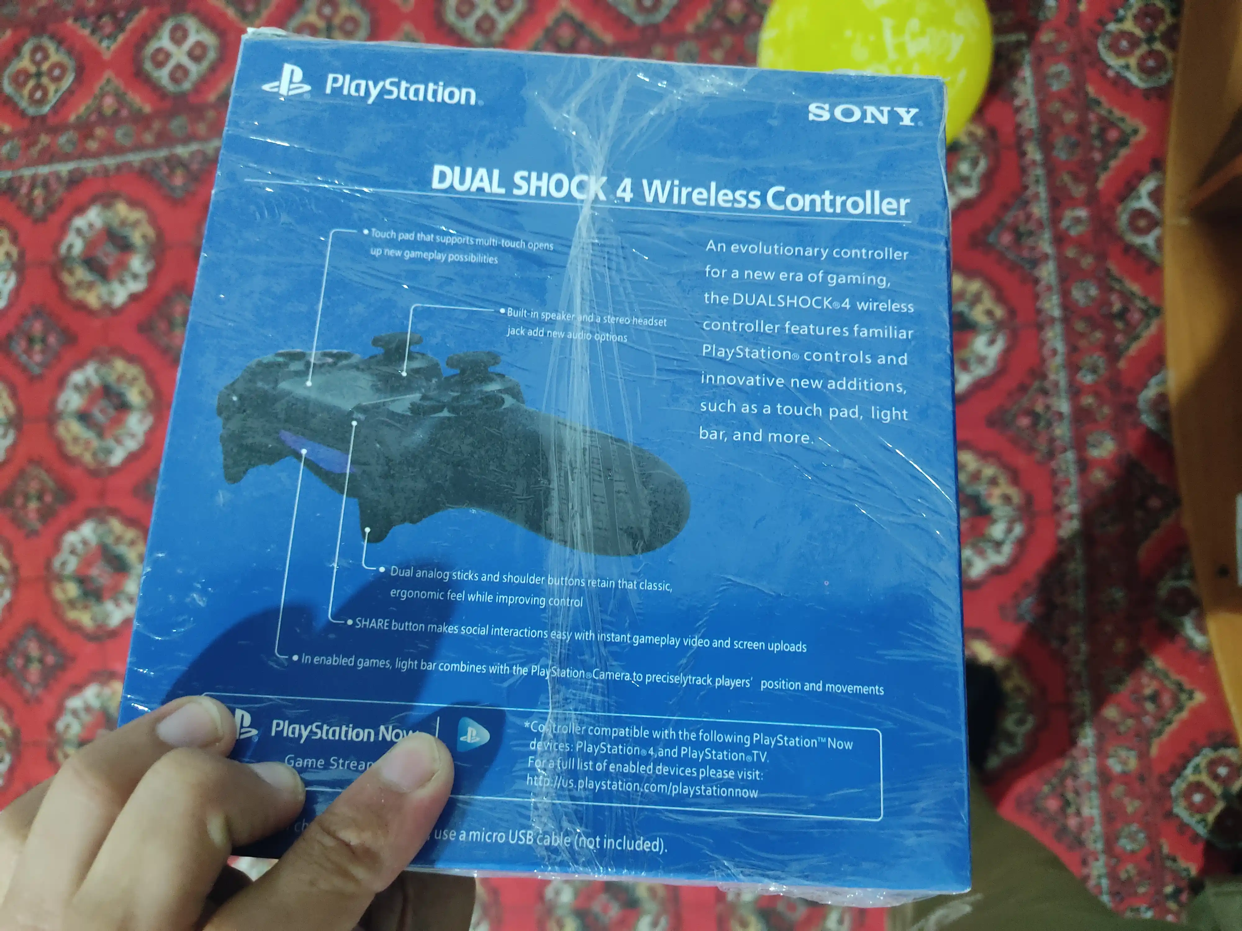 Joystik Dualshock 4 PS4, kompyuter va smartfonlar uchun kontroller