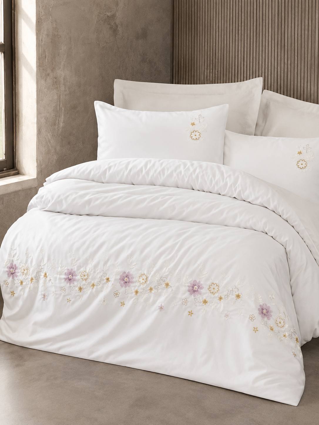 Cotton Box kashtali ikki kishilik yotoq komplekti, 100% paxta, 200×220 sm, Turkiya