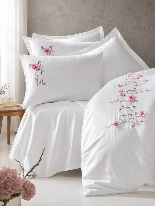 Cotton Box kashtali ikki kishilik yotoq komplekti, 100% paxta, 200×220 sm, Turkiya