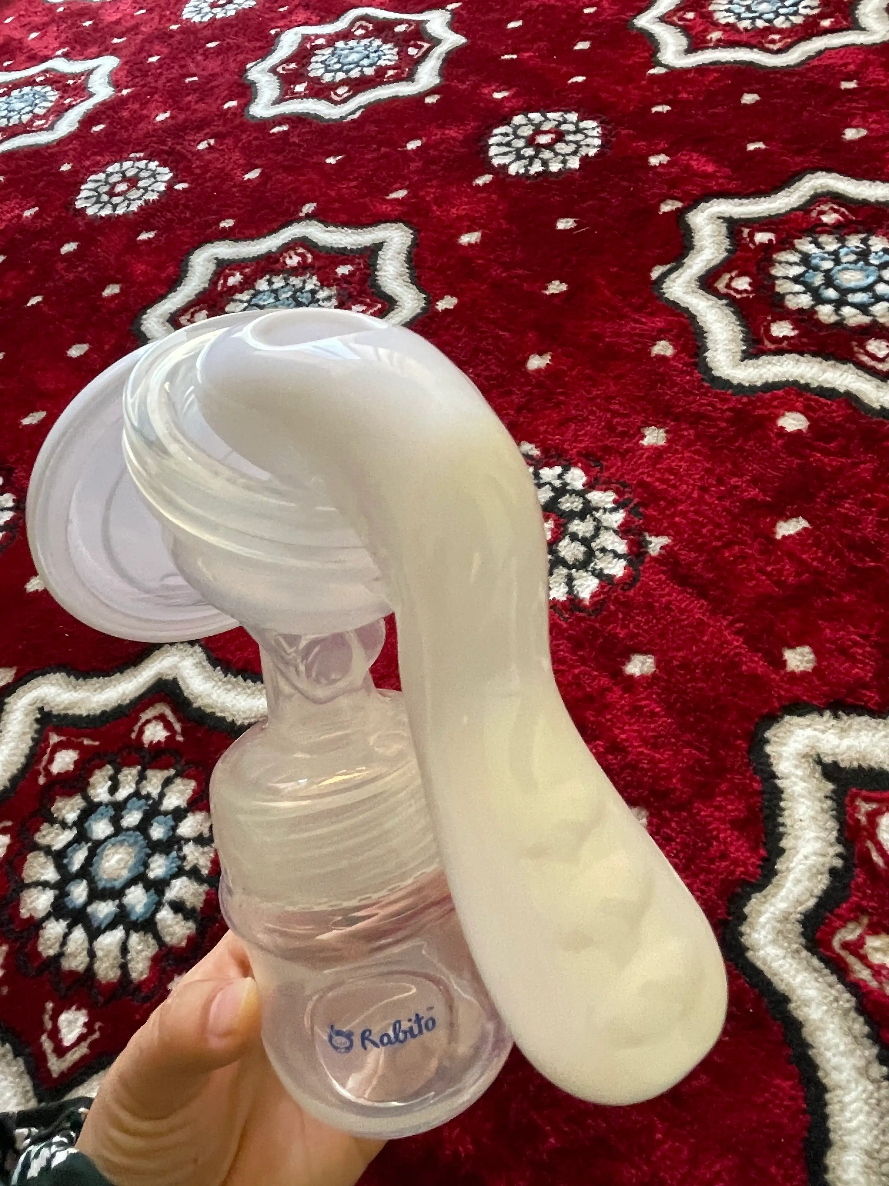 Rabito qo‘l sut sog‘ish moslamasi, emizikli onalar uchun, 150 ml, ko‘krak suti