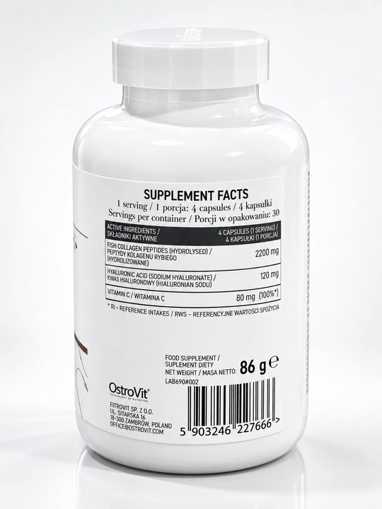 OstroVit Collagen, Marine коллаген марской 120 капсулы