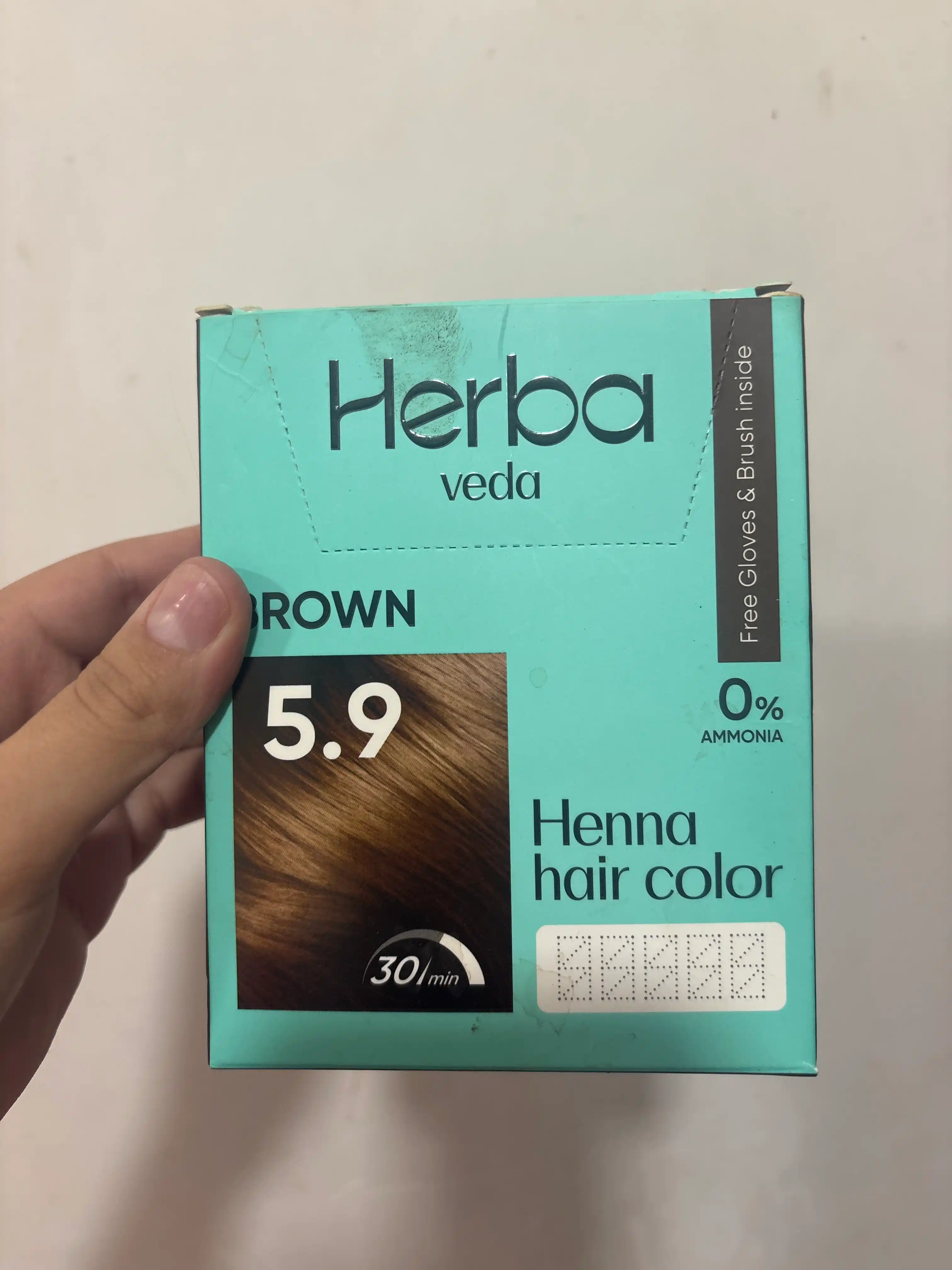Herba Veda Henna Hair Color soch bo‘yog‘i-xna, 6 ta sachet, 10 g, ammiaksiz