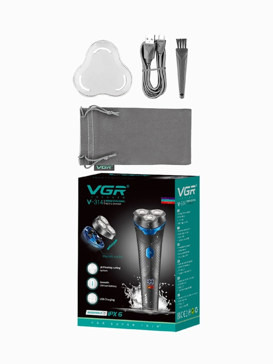Quruq va nam soqol olish uchun elektr ustara, VGR V-306, 318