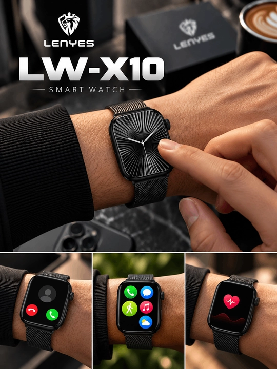 Смарт-часы LENYES LW-X10 стильные, ультратонкие, AMOLED 2.04", ChatGPT, управление жестами