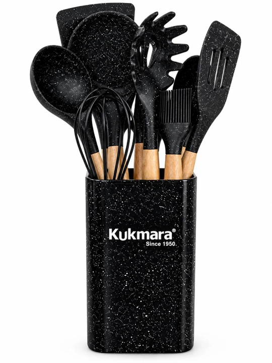 Набор кухонных принадлежностей Kukmara, 9 предметов, с подставкой