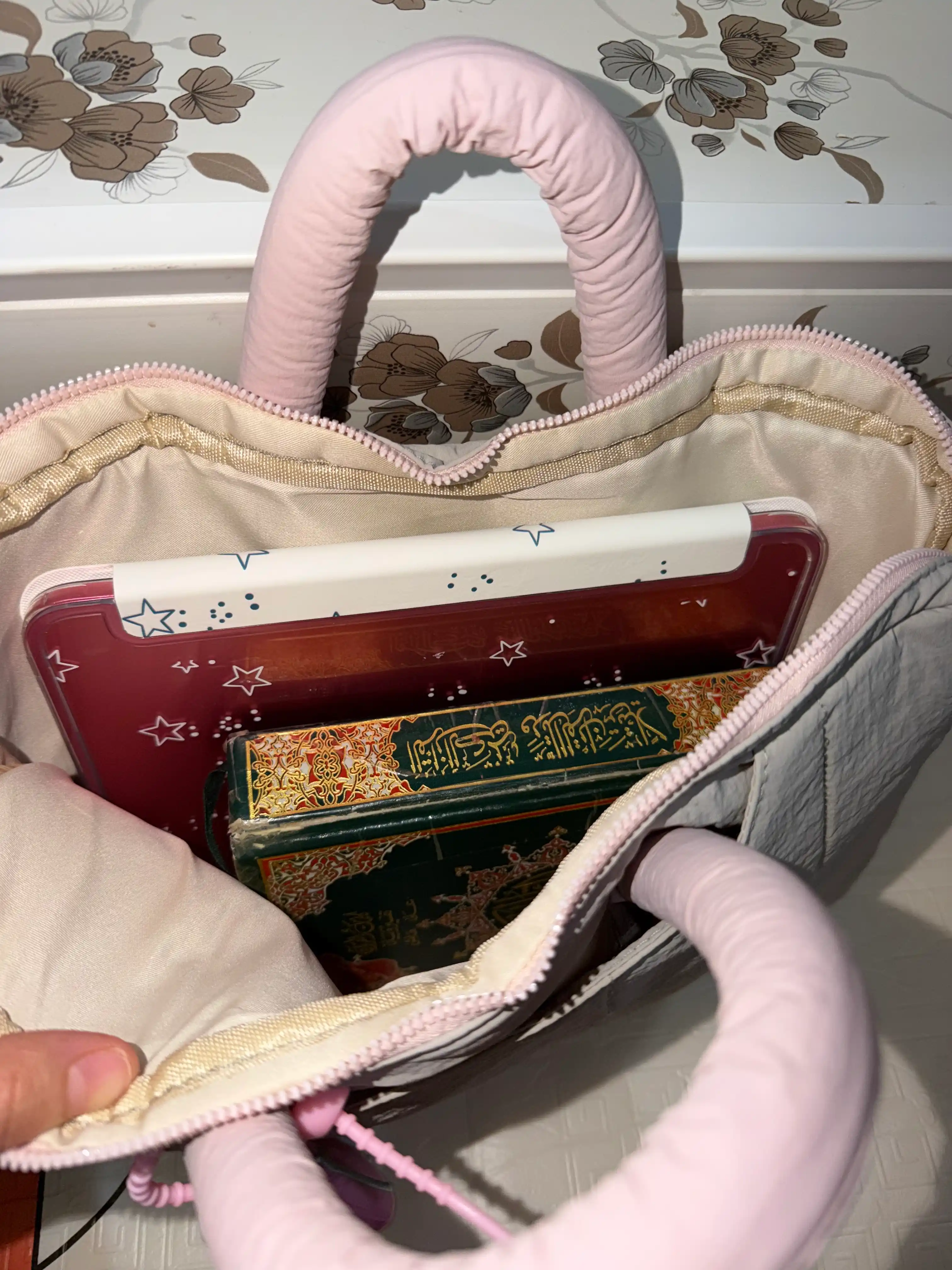 Сумка чехол для ноутбука, 13-14 дюймов, стёганая, с ручками и брелоком