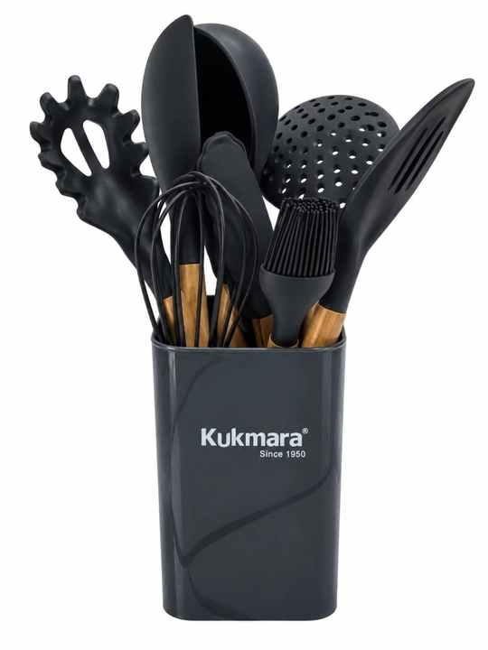 Набор кухонных принадлежностей Kukmara, 9 предметов, с подставкой