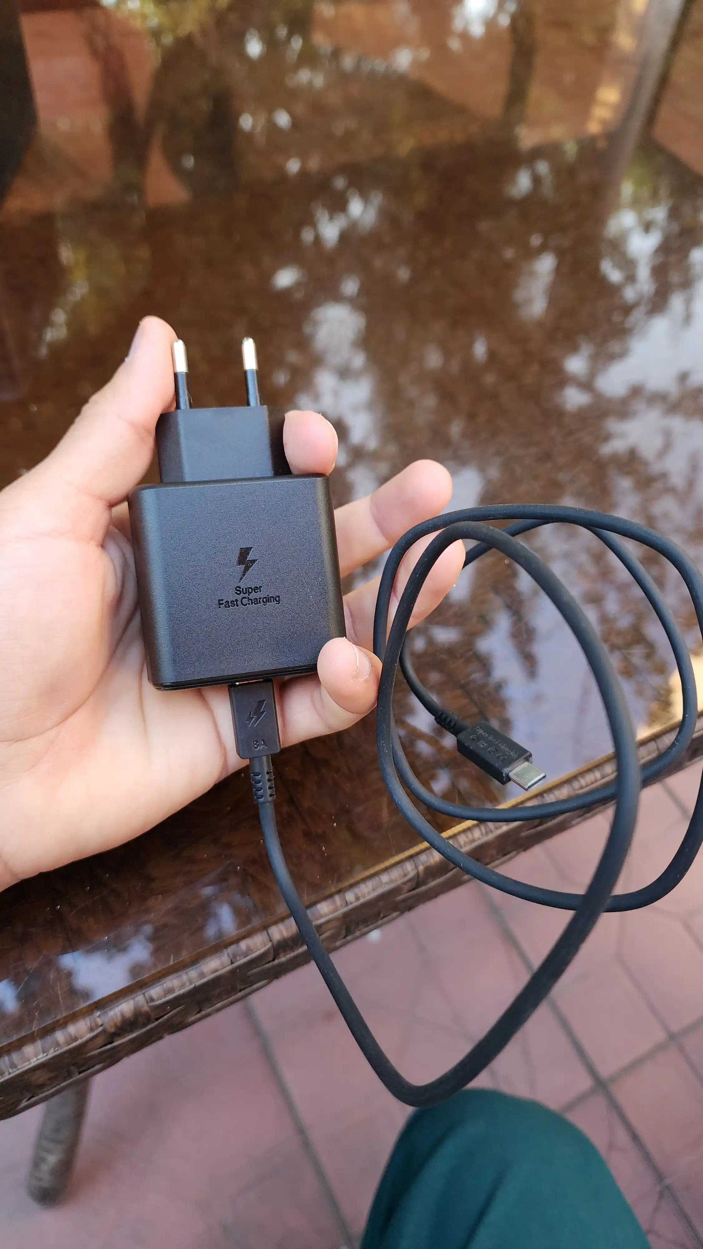 Адаптер, зарядное устройство 45WT/Ватт PD быстрозаряжающий с кабелем Type-C 5A